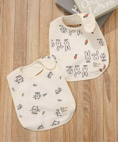 貓咪・兔子大號紗布圍兜