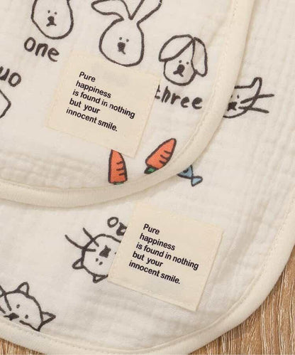 貓咪・兔子大號紗布圍兜