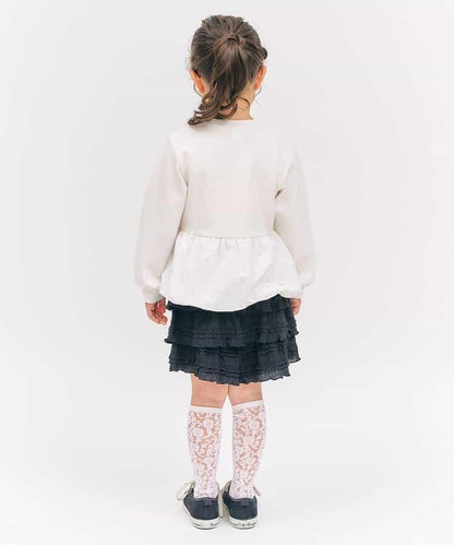 氣球袖拼接LOGO衛衣