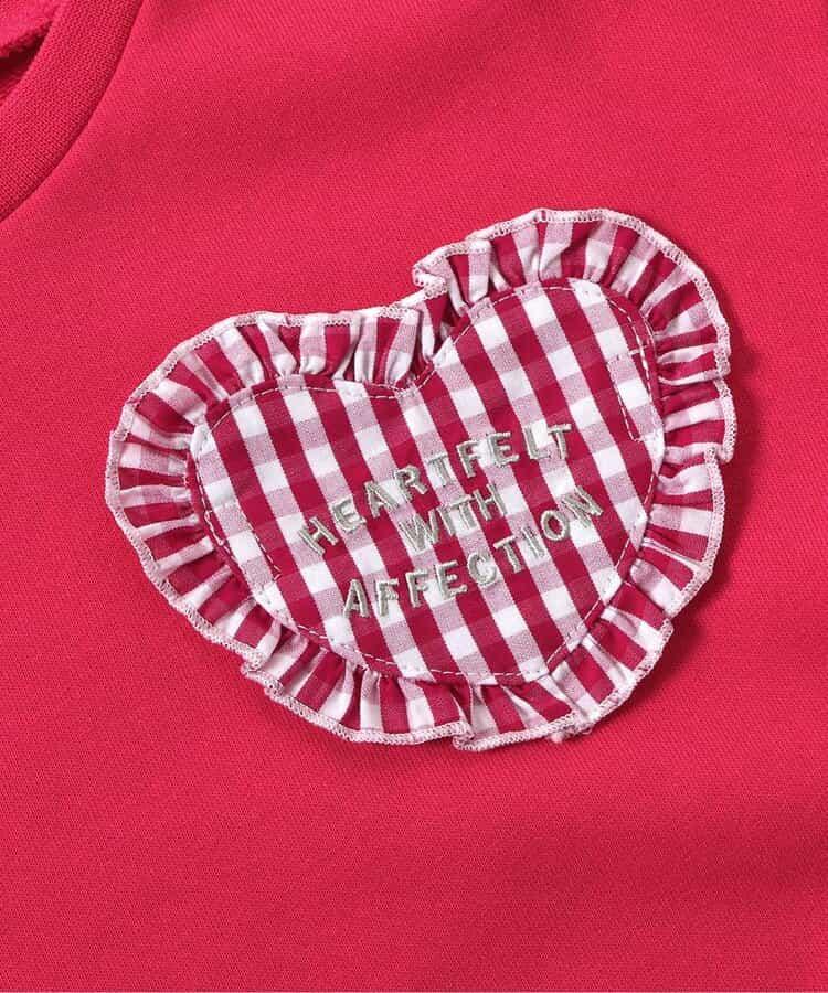 愛心荷葉邊口袋寬鬆衛衣