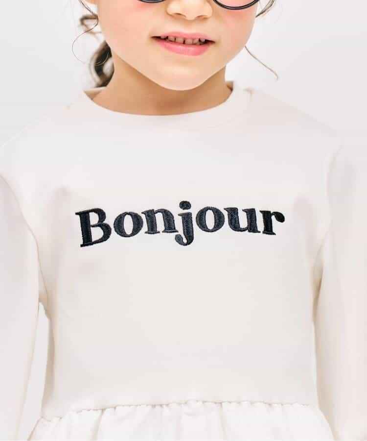 氣球袖拼接LOGO衛衣