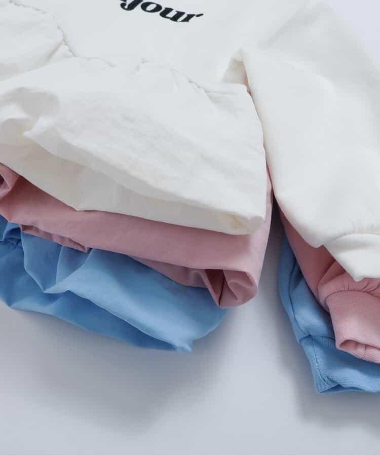 氣球袖拼接LOGO衛衣