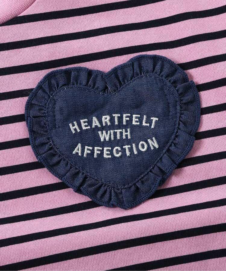 愛心荷葉邊口袋寬鬆衛衣