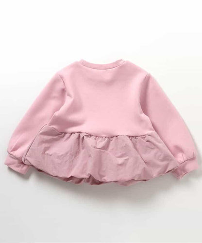 氣球袖拼接LOGO衛衣