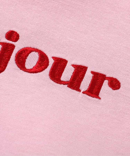 氣球袖拼接LOGO衛衣