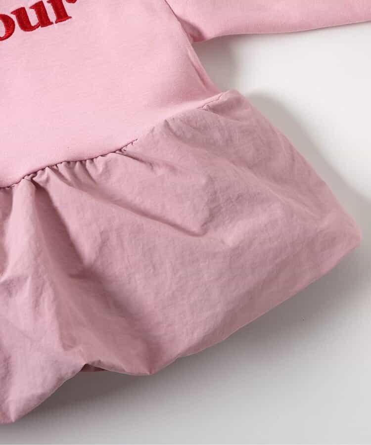 氣球袖拼接LOGO衛衣