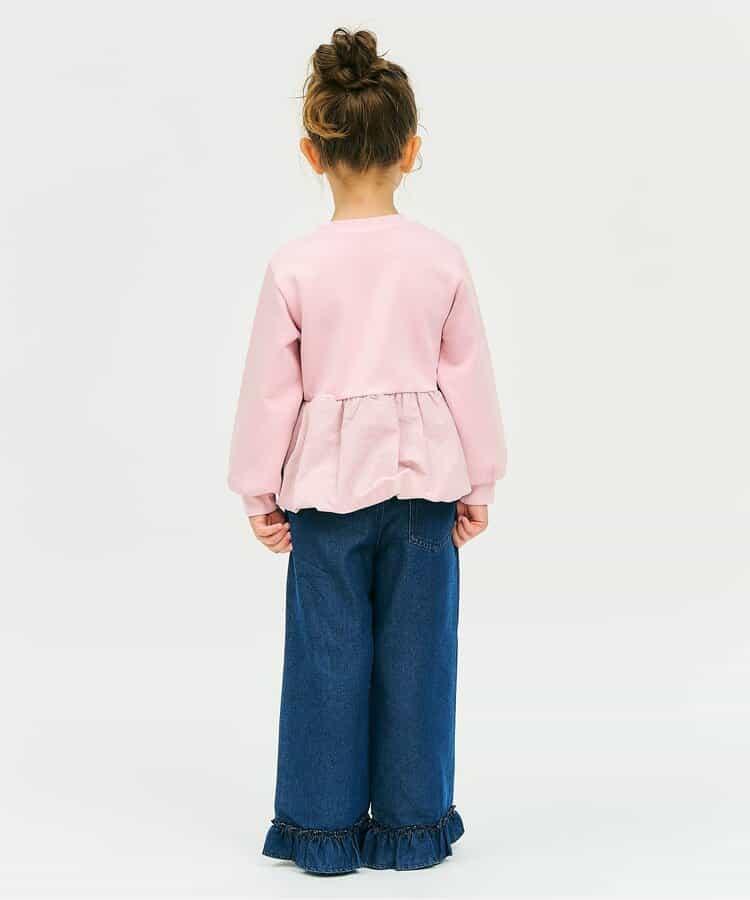 氣球袖拼接LOGO衛衣