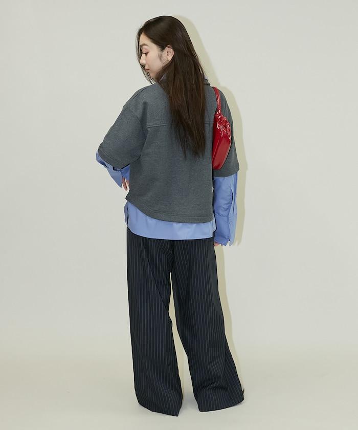 層疊風格襯衫式POLO上衣