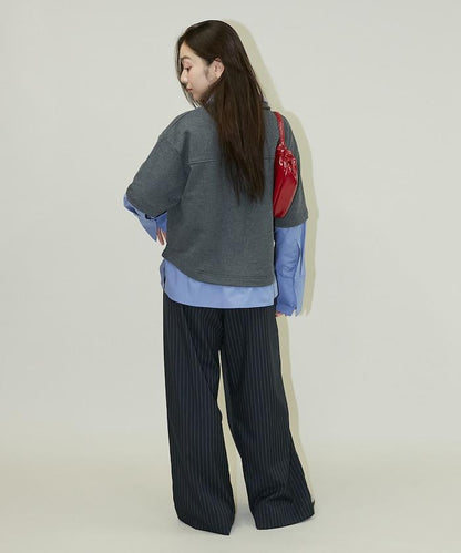 層疊風格襯衫式POLO上衣