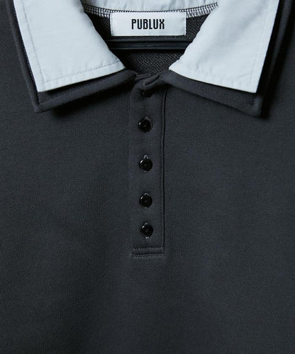 層疊風格襯衫式POLO上衣