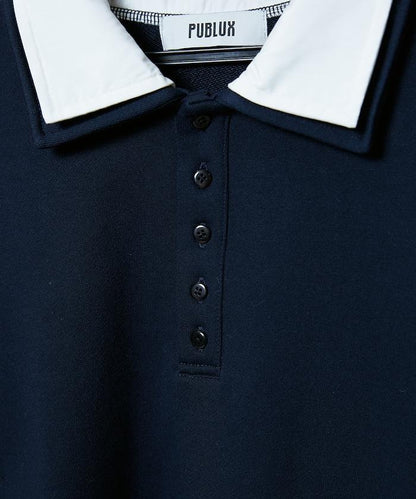 層疊風格襯衫式POLO上衣