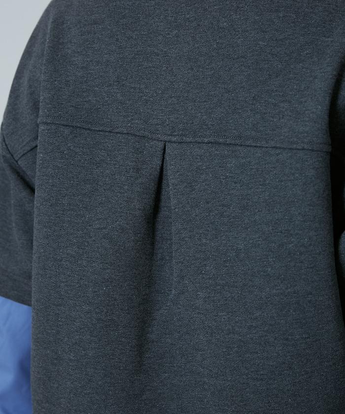 層疊風格襯衫式POLO上衣