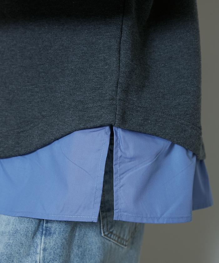 層疊風格襯衫式POLO上衣