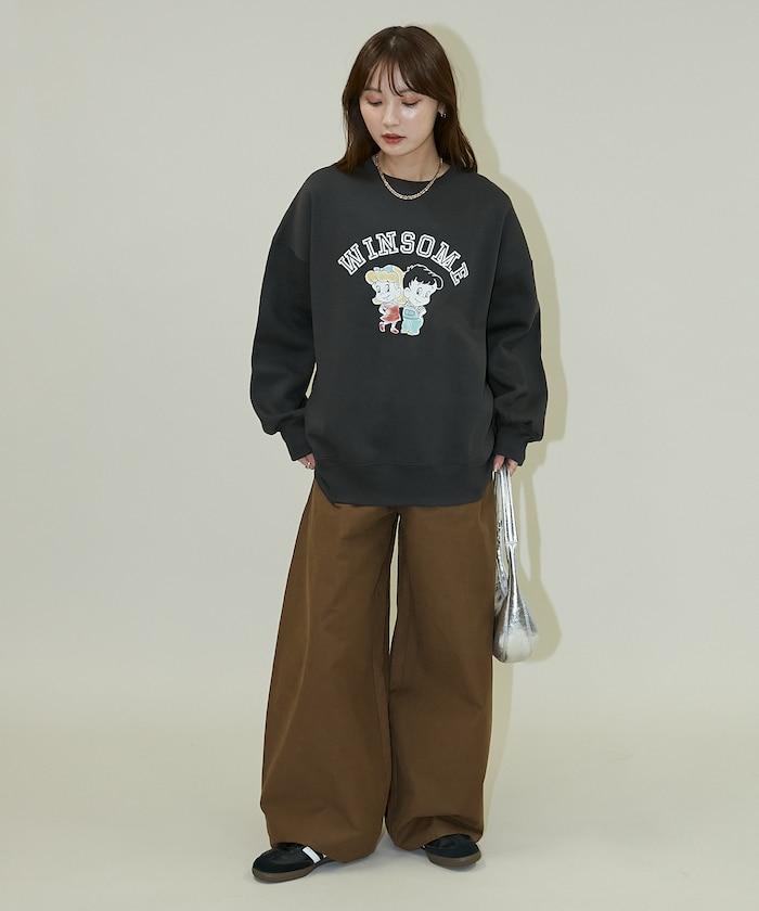 復古兒童學院風衛衣