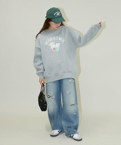 復古兒童學院風衛衣