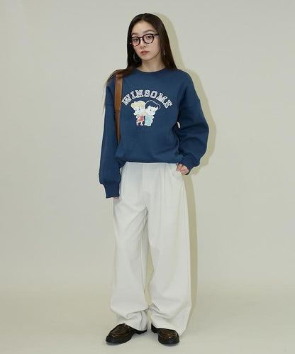 復古兒童學院風衛衣