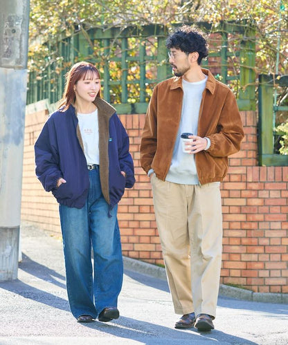 寬鬆版型仿皮絨拉鍊短款夾克