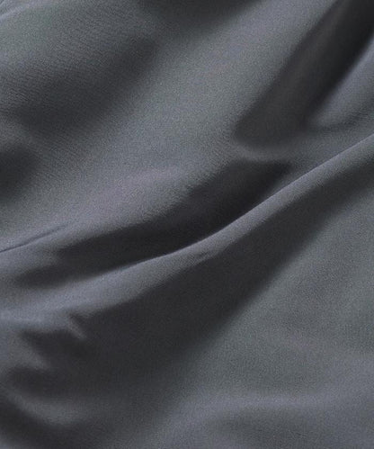 寬鬆版型尼龍抓絨可雙面穿立領夾克