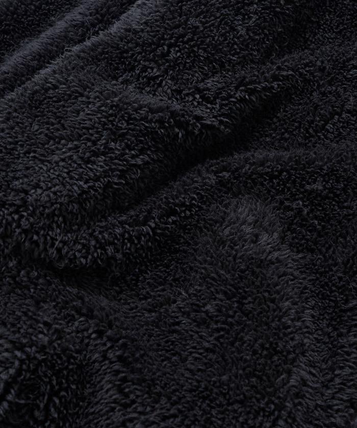 寬鬆版型尼龍抓絨可雙面穿立領夾克