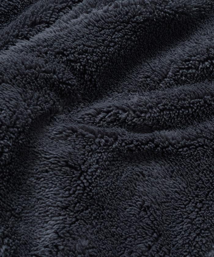 寬鬆版型尼龍抓絨可雙面穿立領夾克