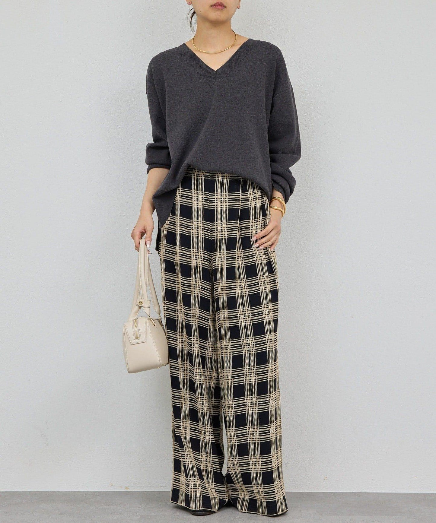 可成套 V領 針織上衣