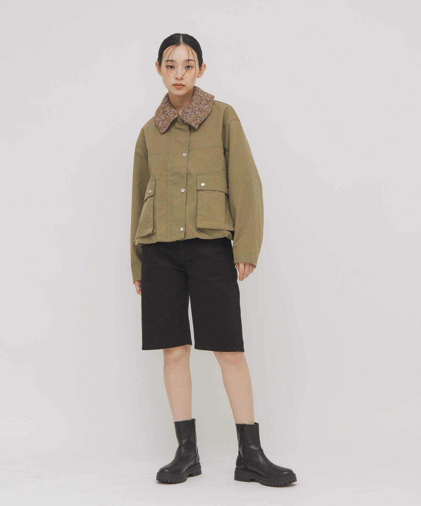 2WAY彩色泡泡袖夾克