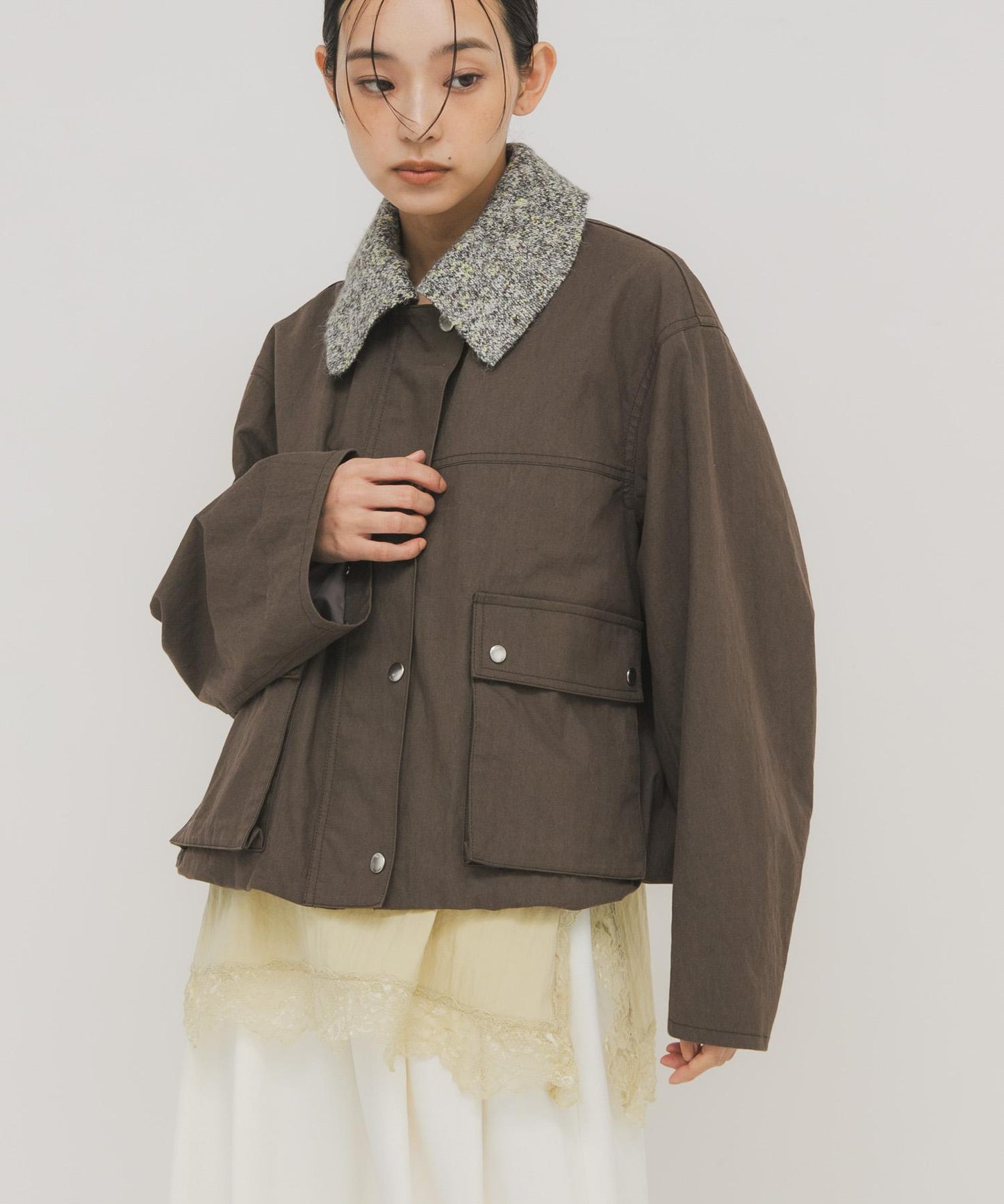 2WAY彩色泡泡袖夾克