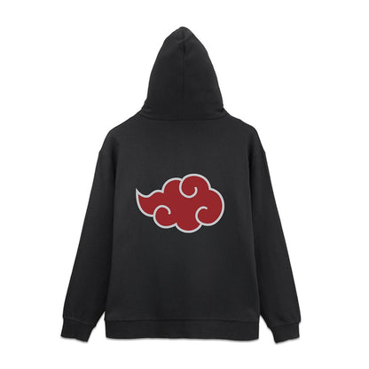 《火影忍者》疾風傳 L碼 曉組織拉鍊連帽衛衣/黑色