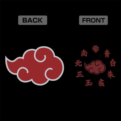 《火影忍者》疾風傳 M碼 曉組織拉鍊連帽衛衣/黑色