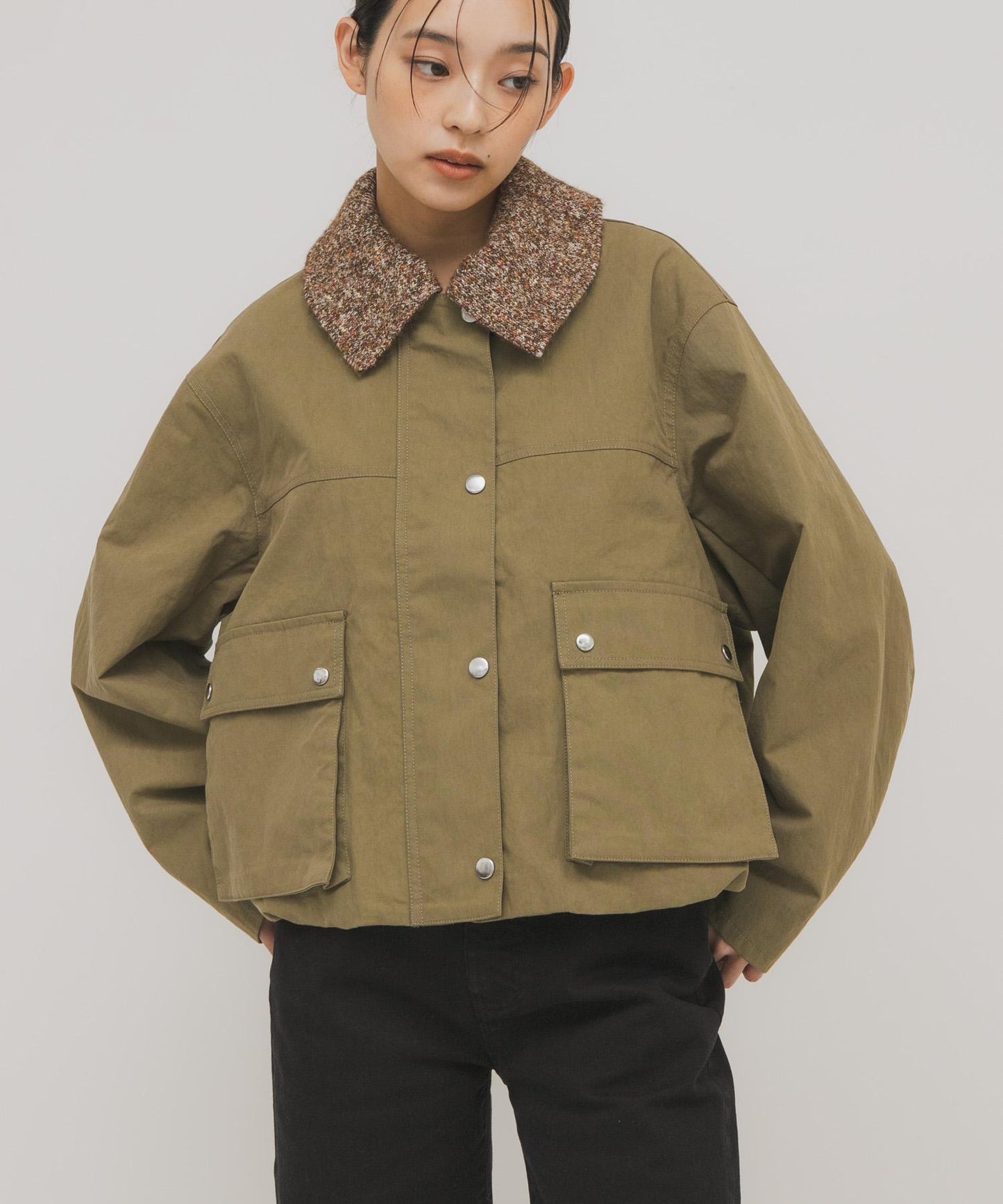 2WAY彩色泡泡袖夾克