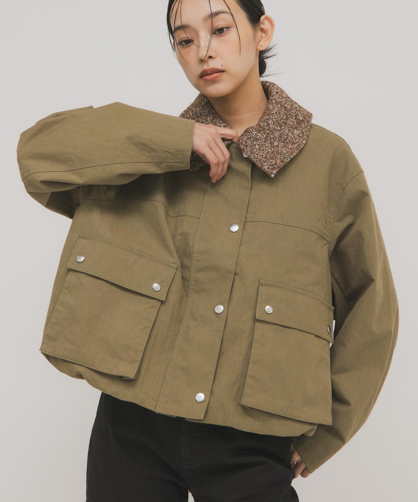 2WAY彩色泡泡袖夾克