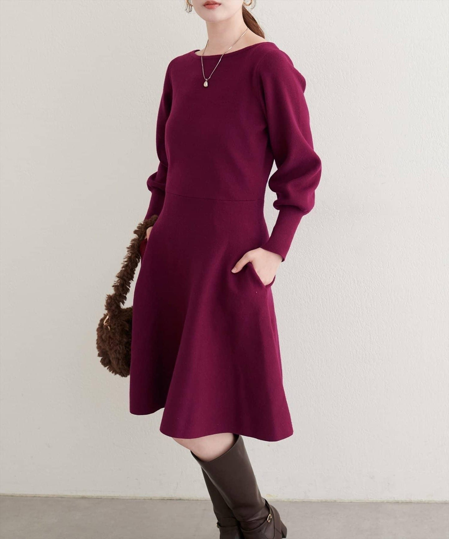 【natural couture】前後兩穿迷你連衣裙