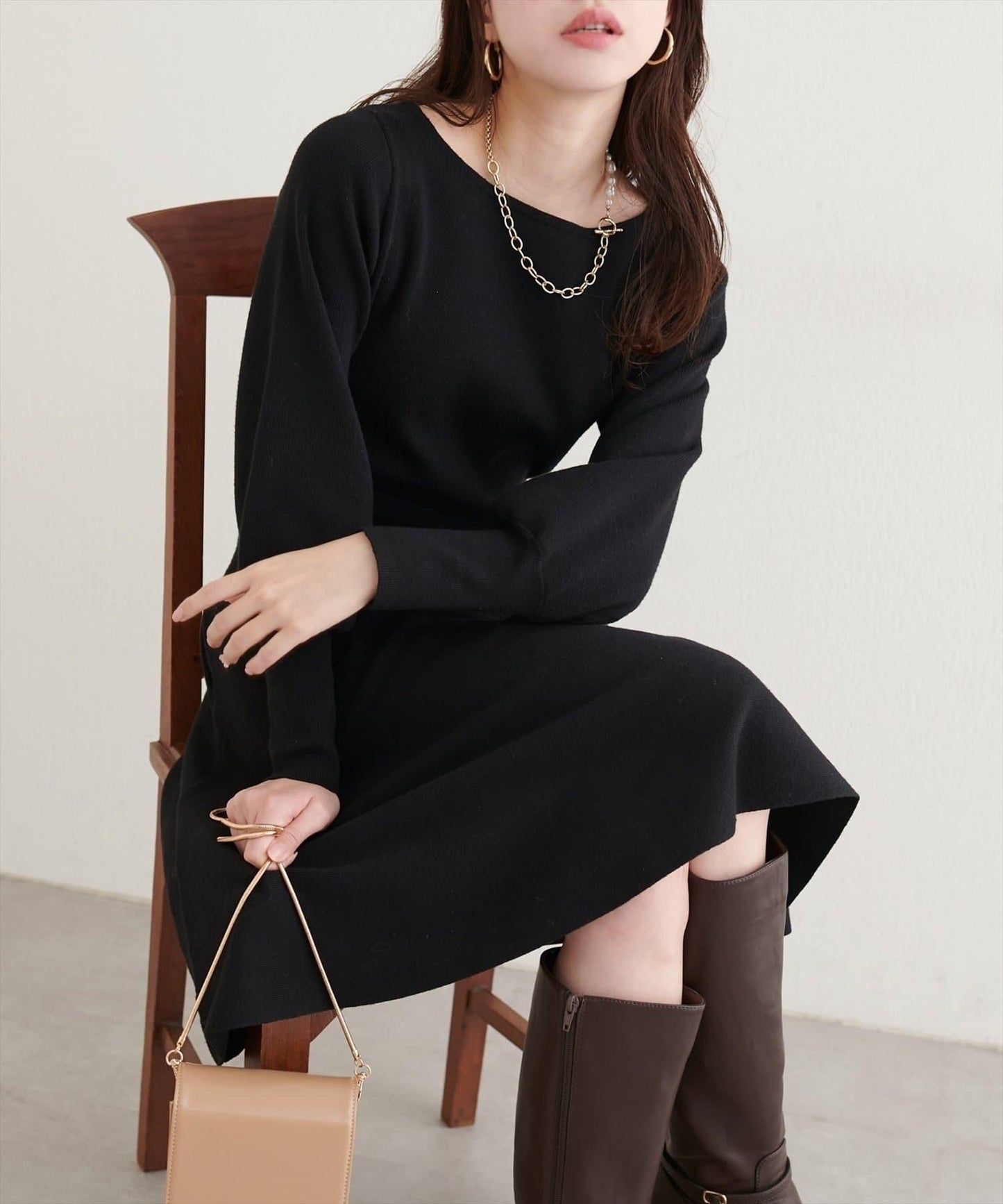 【natural couture】前後兩穿迷你連衣裙