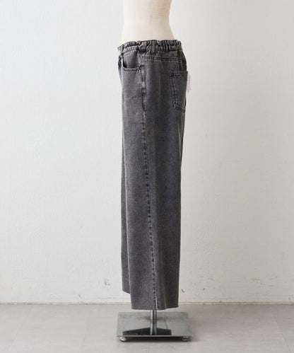 【2026春夏】【可調節腰圍&可自行裁剪】牛仔改良風寬腿褲