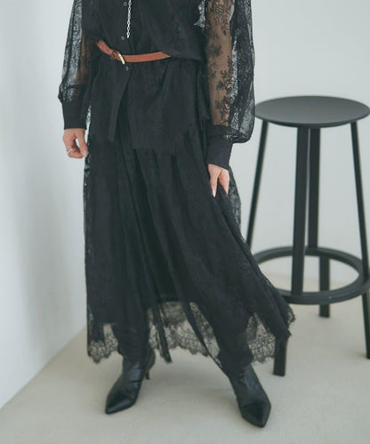 【2026SS】鬍鬚蕾絲層疊半身裙