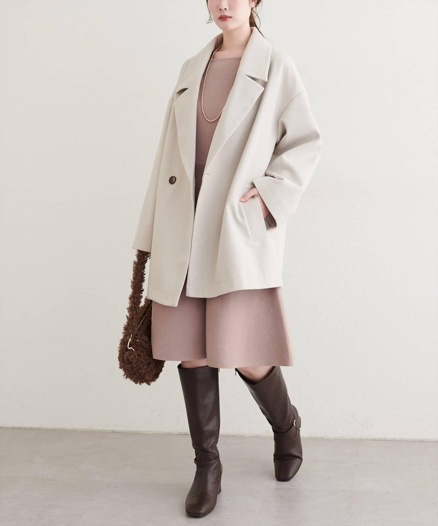 【natural couture】前後兩穿迷你連衣裙