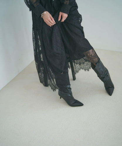 【2026SS】鬍鬚蕾絲層疊半身裙