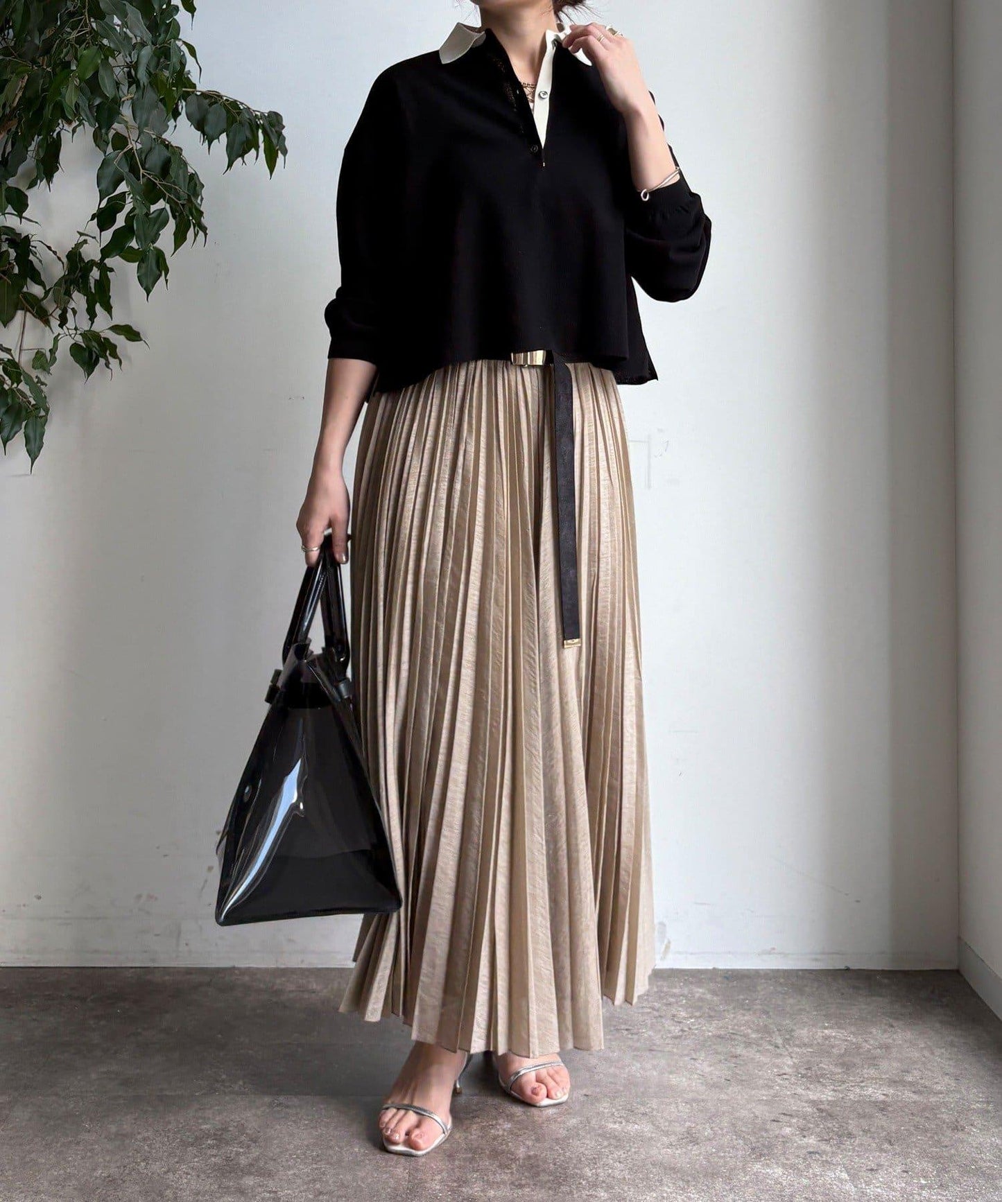 隨機褶皺半身裙