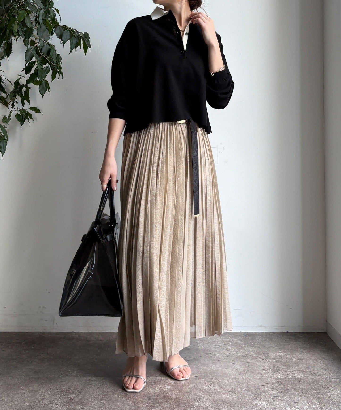 隨機褶皺半身裙