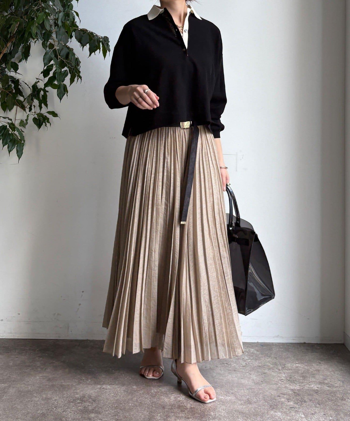 隨機褶皺半身裙