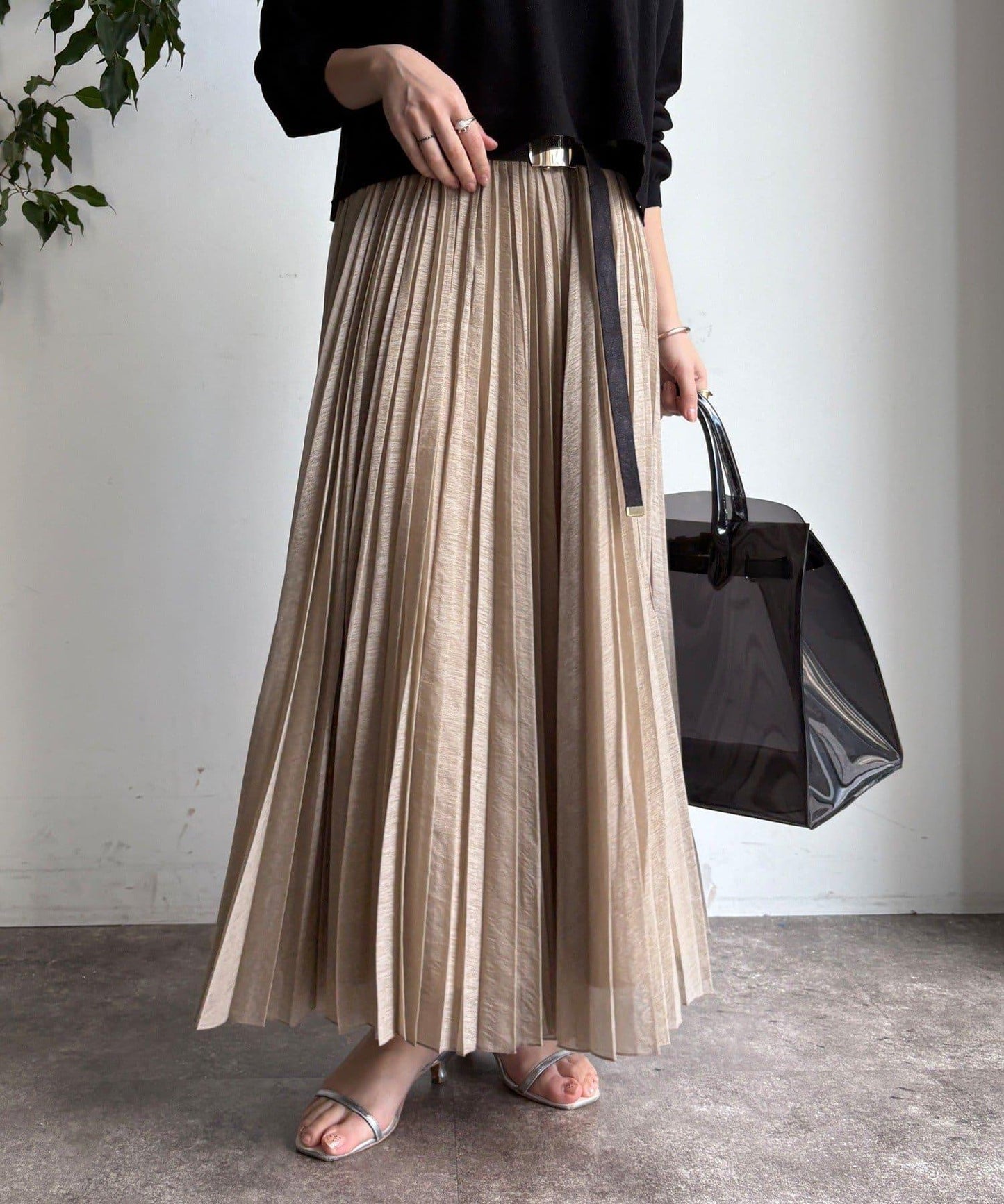 隨機褶皺半身裙