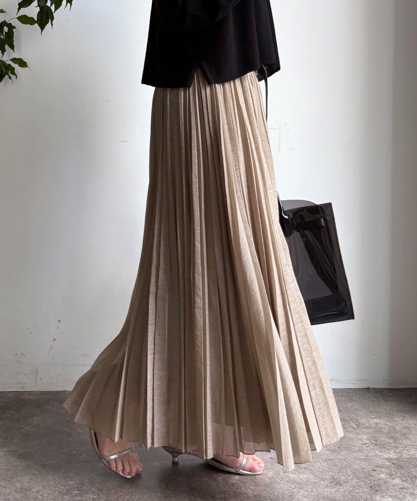 隨機褶皺半身裙