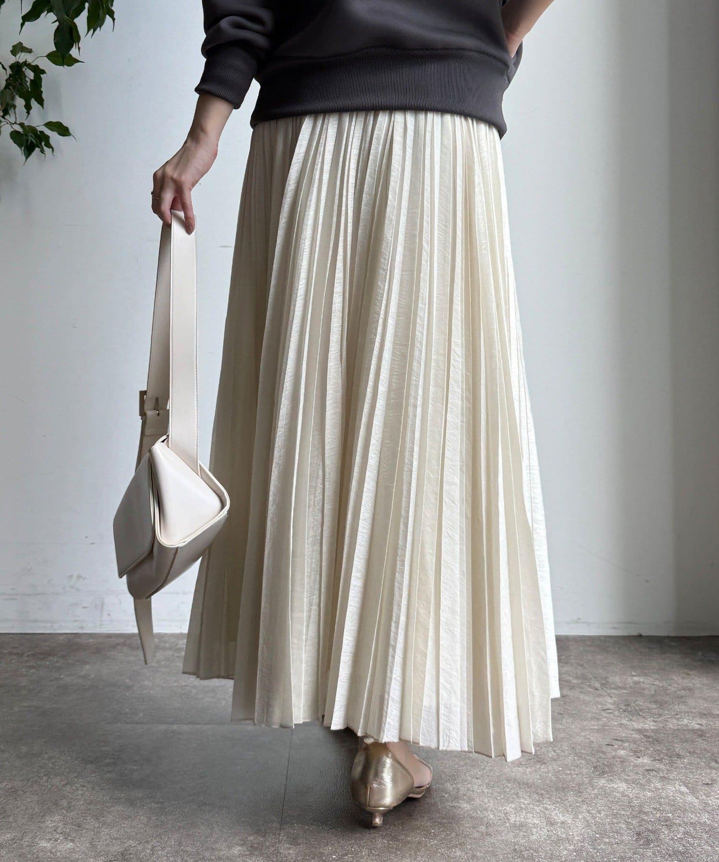 隨機褶皺半身裙