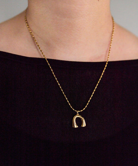 金屬過敏適用/不鏽鋼 C型配件吊墜項鍊