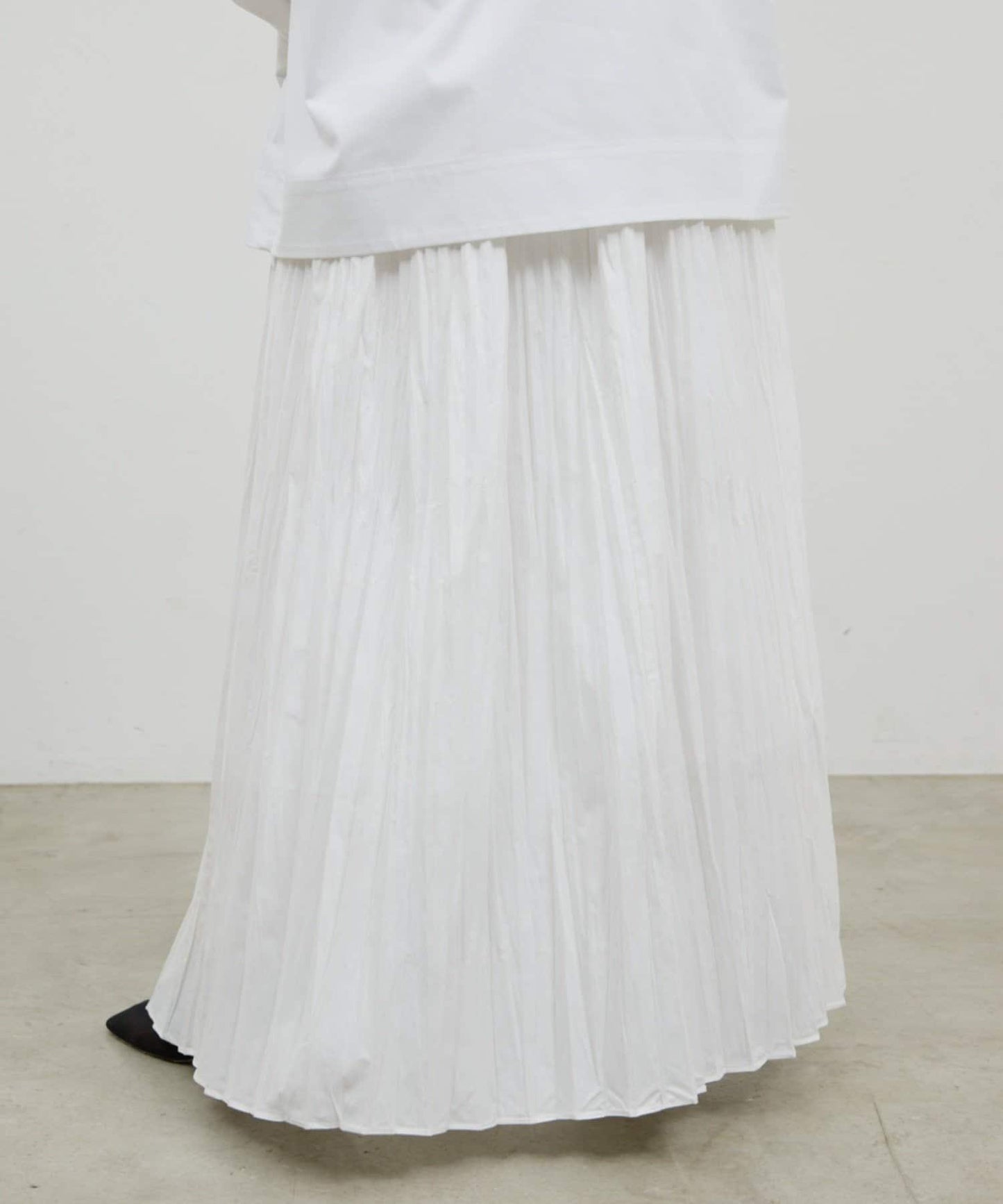 楊柳褶皺喇叭裙