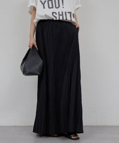 楊柳褶皺喇叭裙