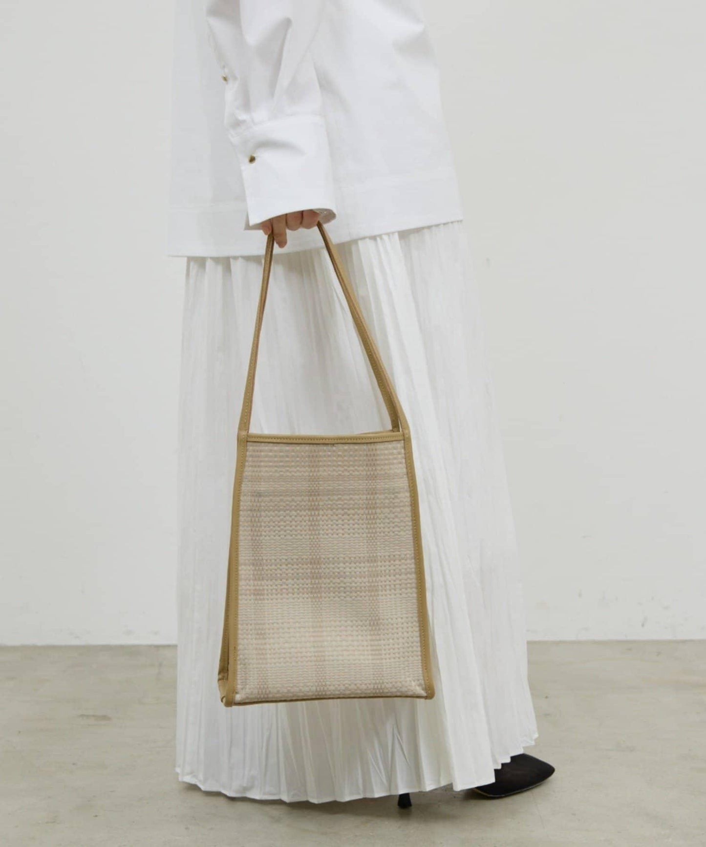 楊柳褶皺喇叭裙