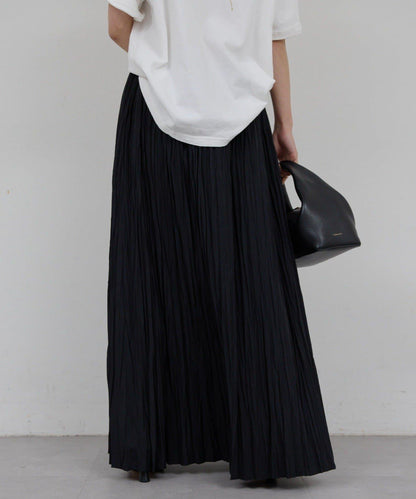 楊柳褶皺喇叭裙