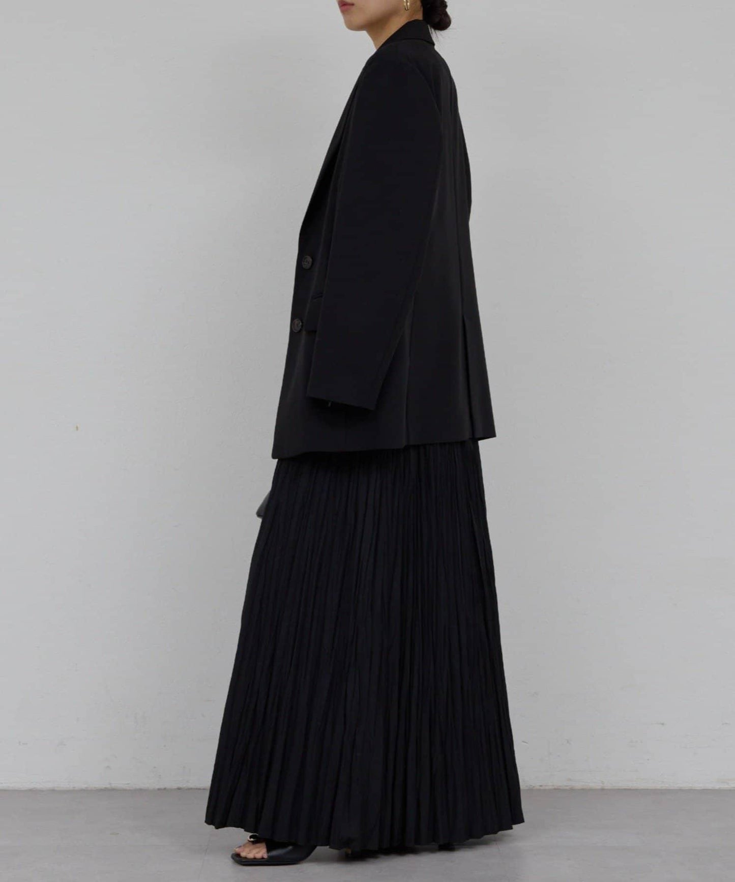 楊柳褶皺喇叭裙