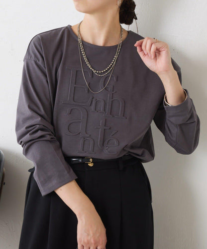 浮雕標誌短袖T恤